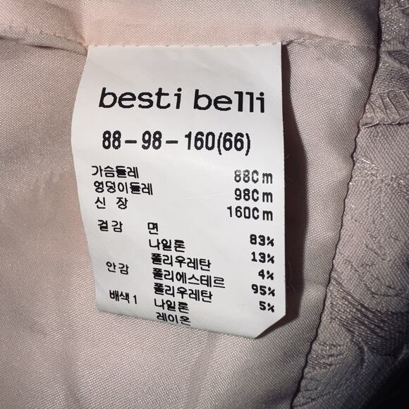 Besti Belli Small Korean Pink Brocade Jacket Ruffle Lace Snap Coquette Kawaii - Picture 8 of 9